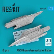  ResKit  1/72 AT730 triple store racks for Dassault Rafale (2 pcs) (3D printing) OUT OF STOCK IN US, HIGHER PRICED SOURCED IN EUROPE RS72-0395