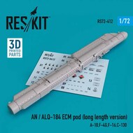  ResKit  1/72 AN / ALQ-184 ECM pod (long length version) (Fairchild A-10, McDonnell F-4G,F-16,C-130) (3D printing) OUT OF STOCK IN US, HIGHER PRICED SOURCED IN EUROPE RS72-0412