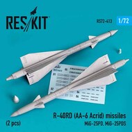 R-40RD (AA-6 Acrid) missiles (2 pcs) (MiG-25PD, MiG-25PDS) (3D printing) OUT OF STOCK IN US, HIGHER PRICED SOURCED IN EUROPE #RS72-0413