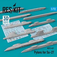 Pylons for Sukhoi Su-27 OUT OF STOCK IN US, HIGHER PRICED SOURCED IN EUROPE #RS72-0421