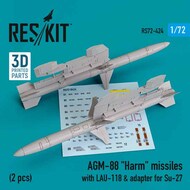 AGM-88 Harm missiles with LAU-118 & adapter for Sukhoi Su-27 (2 pcs) OUT OF STOCK IN US, HIGHER PRICED SOURCED IN EUROPE #RS72-0424