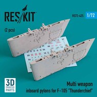  ResKit  1/72 Multi weapon inboard pylons for Republic F-105 Thunderchief (2 pcs) 3D printed (1/72) OUT OF STOCK IN US, HIGHER PRICED SOURCED IN EUROPE RS72-0425