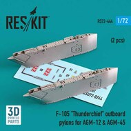Republic F-105D/F-105G Thunderchief outboard AGM-12 & AGM-45 pylons (2 pcs) 3D-printed) OUT OF STOCK IN US, HIGHER PRICED SOURCED IN EUROPE #RS72-0444