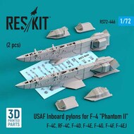  ResKit  1/72 USAF Inboard pylons for McDonnell F-4 Phantom II (2 pcs) (F-4C, RF-4C, F-4D, F-4G, F-4F, F-4EJ) 3D-printed) OUT OF STOCK IN US, HIGHER PRICED SOURCED IN EUROPE RS72-0446