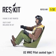 US WWII Pilot seated type 1 #RSF32-0001