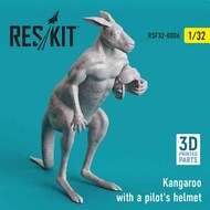 Kangaroo with a pilot's helmet 3D-printed #RSF32-0006