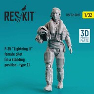  ResKit  1/32 Lockheed-Martin F-35A Lightning II female pilot (in a standing position- type 2) RSF32-0021