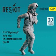  ResKit  1/32 Lockheed-Martin F-35A Lightning II male pilot (in a standing position- type 1) RSF32-0022