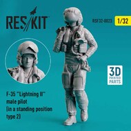  ResKit  1/32 Lockheed-Martin F-35A Lightning II male pilot (in a standing position - type 2) RSF32-0023