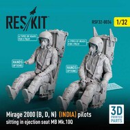 Dassault-Mirage 2000B/2000D/2000N (INDIA) pilots sitting in ejection seat MB Mk.10Q (2 pcs) RSF32-0034