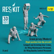 Green Jerseys Right Position from Aircraft (Modern) Figure Set #RSF32-0047