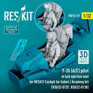 Lockheed-Martin F-35A/F-35C pilot in late ejection seat #RSF32-0093