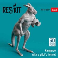 Kangaroo with a pilot's helmet 3D-printed #RSF48-0009