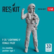  ResKit  1/48 Lockheed-Martin F-35A/F-35B Lightning female pilot (in a standing position- type 1) RSF48-0017