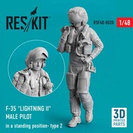  ResKit  1/48 Lockheed-Martin F-35A/F-35B Lightning male pilot (in a standing position - type 2) OUT OF STOCK IN US, HIGHER PRICED SOURCED IN EUROPE RSF48-0020