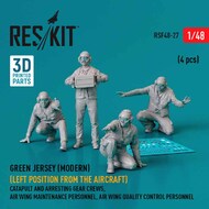 Green Jerseys Left Side of Aircraft (Modern) Figure Set #RSF48-0027