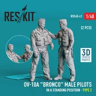 OV-10A Bronco Pilots Standing Figure Set #2 #RSF48-0041