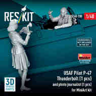 USAF Pilot P-47 Thunderbolt (1 pcs) and photo journalist (1 pcs) #RSF48-0108
