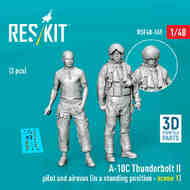 Republic A-10C Thunderbolt II pilot and airman (in a standing position - scene 1) (2 pcs) #RSF48-0169