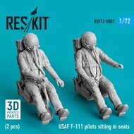  ResKit  1/72 USAF F-111 pilots sitting in seats (2 pcs) 3D-printed OUT OF STOCK IN US, HIGHER PRICED SOURCED IN EUROPE RSF72-0001