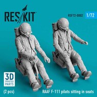 RAAF F-111 pilots sitting in seats (2 pcs) 3D-printed OUT OF STOCK IN US, HIGHER PRICED SOURCED IN EUROPE #RSF72-0002