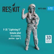  ResKit  1/72 Lockheed-Martin F-35A Lightning II female pilot (in a standing position - type 1) OUT OF STOCK IN US, HIGHER PRICED SOURCED IN EUROPE RSF72-0004