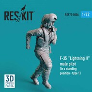  ResKit  1/72 Lockheed-Martin F-35A Lightning II male pilot OUT OF STOCK IN US, HIGHER PRICED SOURCED IN EUROPE RSF72-0006