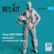  ResKit  1/72 Dassault-Mirage 2000B/2000D/2000N (FRANCE) female pilot OUT OF STOCK IN US, HIGHER PRICED SOURCED IN EUROPE RSF72-0011