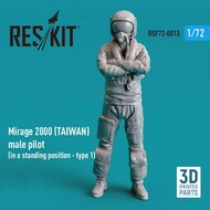  ResKit  1/72 Dassault-Mirage 2000B/2000D/2000N (TAIWAN) male pilot OUT OF STOCK IN US, HIGHER PRICED SOURCED IN EUROPE RSF72-0013
