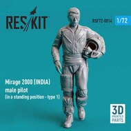  ResKit  1/72 Dassault-Mirage 2000B/2000D/2000N (INDIA) male pilot OUT OF STOCK IN US, HIGHER PRICED SOURCED IN EUROPE RSF72-0014