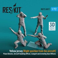  ResKit  1/72 Yellow jersey (Right position from the aircraft) Plane Director, Aircraft Handling Officer, Catapult and Arresting Gear Officers (4 pcs) OUT OF STOCK IN US, HIGHER PRICED SOURCED IN EUROPE RSF72-0017