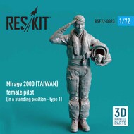 ResKit  1/72 Dassault-Mirage 2000B/2000D/2000N (TAIWAN) female pilot OUT OF STOCK IN US, HIGHER PRICED SOURCED IN EUROPE RSF72-0023