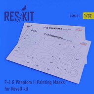  ResKit  1/32 *McDonnell F-4G Phantom II canopy and wheels painting painting masks OUT OF STOCK IN US, HIGHER PRICED SOURCED IN EUROPE RSM32-0001