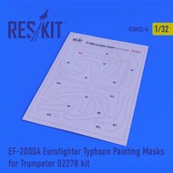  ResKit  1/32 Eurofighter EF-2000A Typhoon Canopy Painting Masks OUT OF STOCK IN US, HIGHER PRICED SOURCED IN EUROPE RSM32-0004