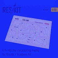  ResKit  1/32 Boeing F/A-18D Pre-cut painting masks OUT OF STOCK IN US, HIGHER PRICED SOURCED IN EUROPE RSM32-0007