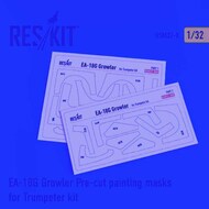  ResKit  1/32 Boeing EA-18G Growler Pre-cut painting masks OUT OF STOCK IN US, HIGHER PRICED SOURCED IN EUROPE RSM32-0008