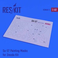  ResKit  1/48 Sukhoi Su-57 canopy and wheels painting painting masks OUT OF STOCK IN US, HIGHER PRICED SOURCED IN EUROPE RSM48-0002