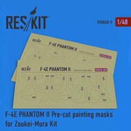  ResKit  1/48 McDonnell F-4E Phantom II Pre-cut painting masks OUT OF STOCK IN US, HIGHER PRICED SOURCED IN EUROPE RSM48-0009