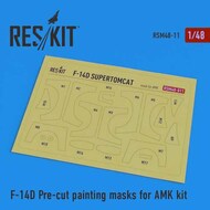  ResKit  1/48 Grumman F-14D Tomcat Pre-cut painting masks OUT OF STOCK IN US, HIGHER PRICED SOURCED IN EUROPE RSM48-0011