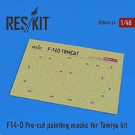 Grumman F-14D Tomcat Pre-cut painting masks OUT OF STOCK IN US, HIGHER PRICED SOURCED IN EUROPE #RSM48-0014