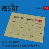  ResKit  1/48 Lockheed SR-71 Blackbird Pre-cut painting masks OUT OF STOCK IN US, HIGHER PRICED SOURCED IN EUROPE RSM48-0022