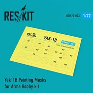  ResKit  1/72 Yakovlev Yak-1b canopy and wheels painting painting masks OUT OF STOCK IN US, HIGHER PRICED SOURCED IN EUROPE RSM72-0003