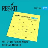  ResKit  1/72 Bell AH-1Z Viper canopy and wheels painting painting masks OUT OF STOCK IN US, HIGHER PRICED SOURCED IN EUROPE RSM72-0004