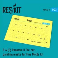  ResKit  1/72 McDonnell F-4C Phantom II Pre-cut painting masks OUT OF STOCK IN US, HIGHER PRICED SOURCED IN EUROPE RSM72-0008