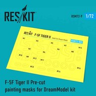  ResKit  1/72 Northrop F-5F Tiger II Pre-cut painting masks OUT OF STOCK IN US, HIGHER PRICED SOURCED IN EUROPE RSM72-0009