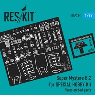  ResKit  1/72 SUPER MYSTERE B.2 OUT OF STOCK IN US, HIGHER PRICED SOURCED IN EUROPE RSP72-0001