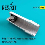  ResKit  1/32 Lockheed-Martin F-16 (F100-PW) open exhaust nozzles OUT OF STOCK IN US, HIGHER PRICED SOURCED IN EUROPE RSU32-0027