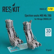 Ejection seats MB Mk.10Q for Dassault-Mirage 2000B, 2000D, 2000N (2 pcs) (3D-Printed) #RSU32-0067