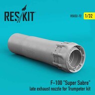  ResKit  1/32 North-American F-100 Super Sabre late exhaust nozzle OUT OF STOCK IN US, HIGHER PRICED SOURCED IN EUROPE RSU32-0072