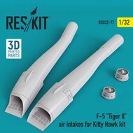  ResKit  1/32 Northrop F-5 'Tiger ll' air intakes for Kitty Hawk kit (3D Printing) RSU32-0077